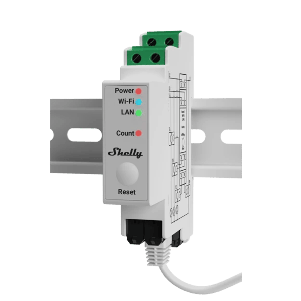 Shelly Pro 3EM-120A WLAN BT LAN 400A 3-faset energimåler