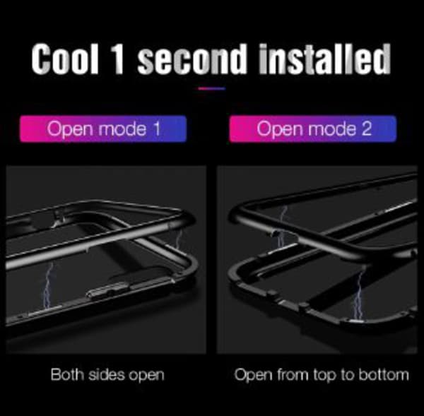 Magnetisk iphone 7/8 skall svart