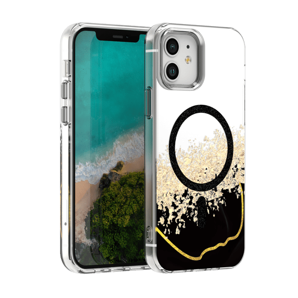 Epoxy Mag-fodral för iPhone 12 / 12 Pro 6,1\" svart