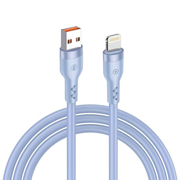 T-PHOX kabel BOLD USB / LIGHTNING 3A SKY blå blå