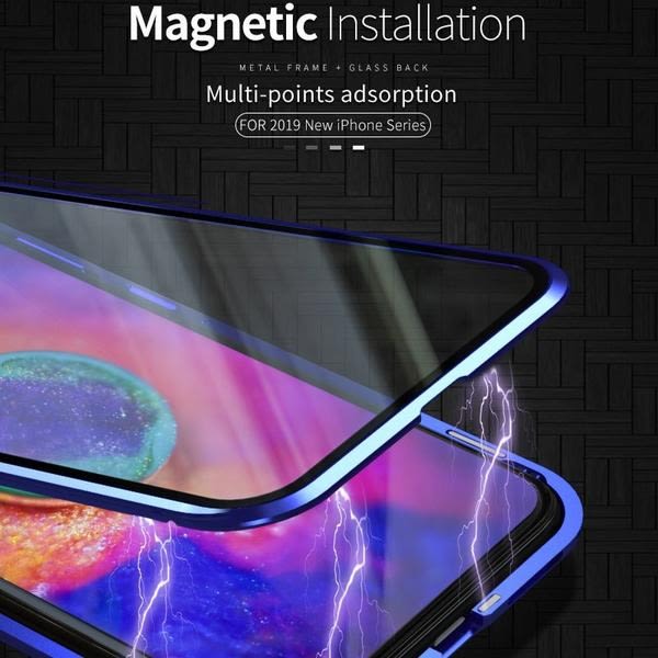 uusi magneettikuori iphone 11 pro:lle karkaistulla lasilla| kulta