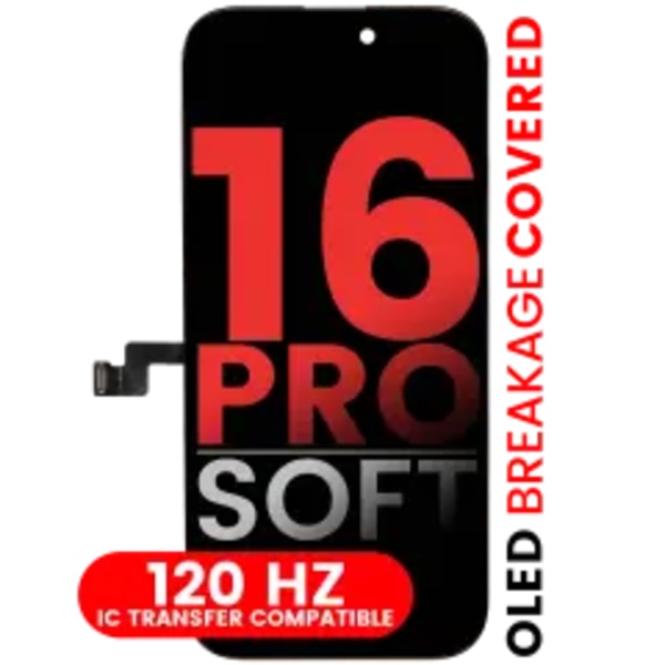 OLED-enhet för iPhone 16 Pro (Eftermarknad Pro: XO7 Soft) (120HZ)