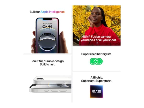 Apple iPhone 16e 6.1 256GB svart svart svart