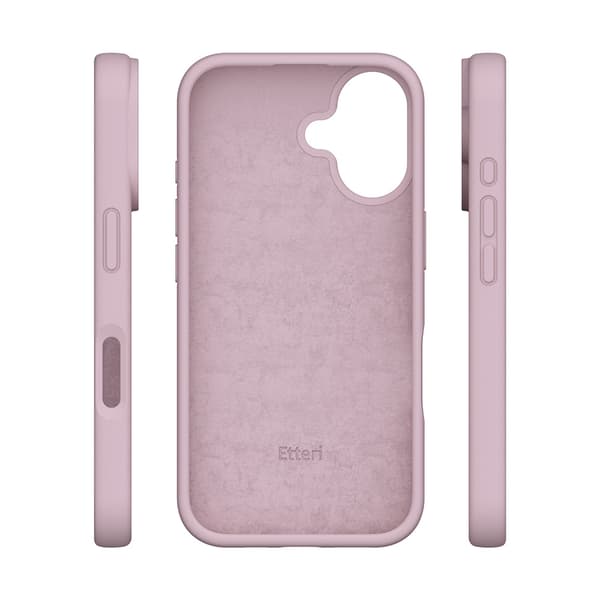 Etteri Silikonskal för iPhone 16 Plus ljusrosa