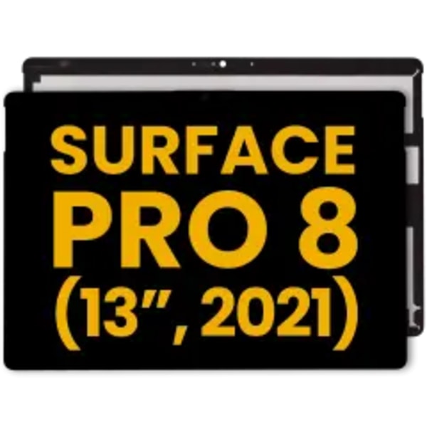 LCD-enhet med digitizer för Microsoft Surface Pro 8:e 13\" (renoverad) (svart)