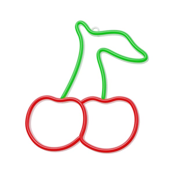 Neon LED-lampa CHERRY grön röd NNE23 Neolia grön