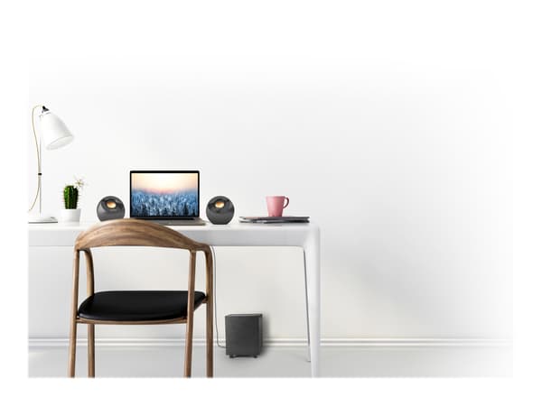 Creative Pebble Plus 2.1-kanal Höjttalersystem svart svart