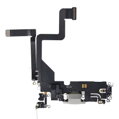 Laddningsport Flexkabel för iPhone 14 Pro (Premium) (Silver)