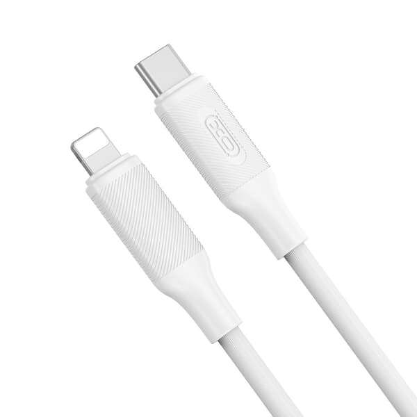 XO-kabel NB-Q265A PD USB-C - Lightning 1,0m 27W vit vit