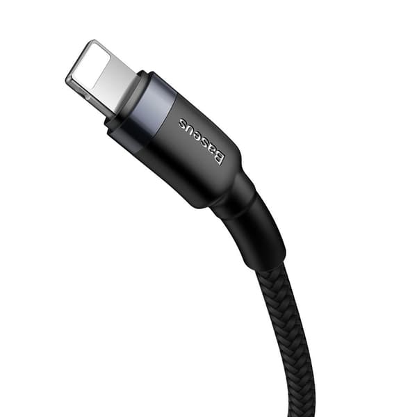 Baseus kabel Cafule PD USB-C - Lightning 1,0 m grå-svart 18W svart