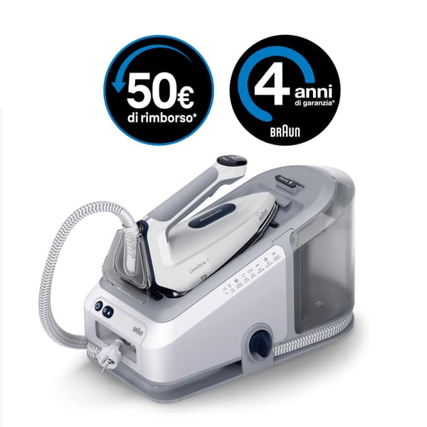 Braun CareStyle 7 IS 7262 Dampstrygejern 2700W Grå vit