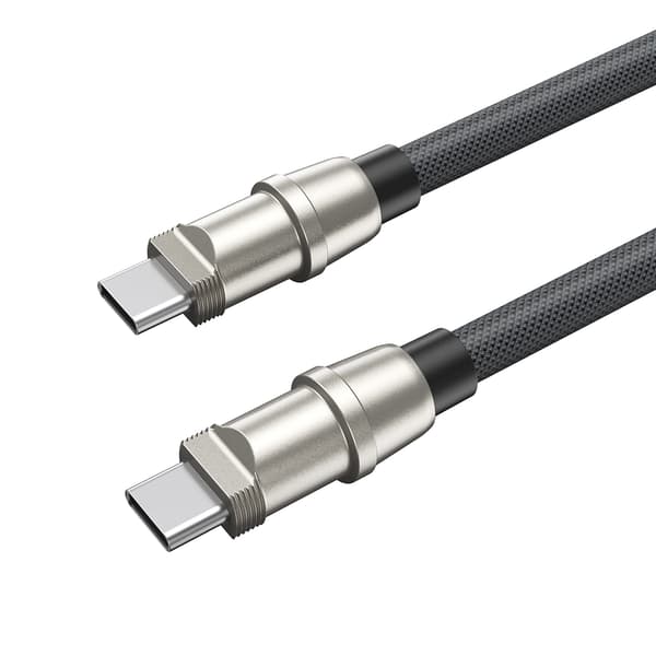 BWOO Lanyard-kabel USB-C - USB-C 1,2m 60W med rem