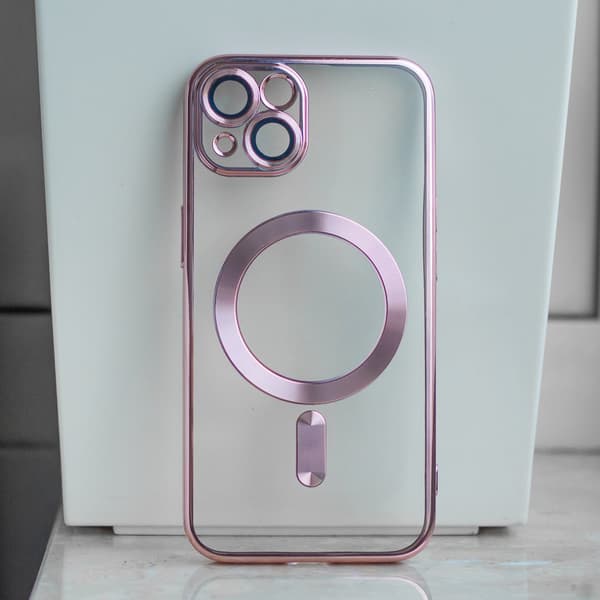 Chrome Mag-skal för iPhone 17 Pro Max, roséguld guld