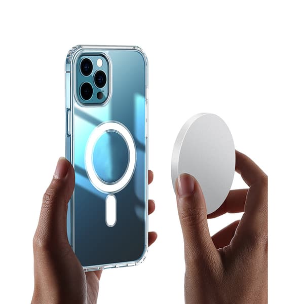 Anti Shock 1,5 mm Mag skal för iPhone 13 Mini transparent stort hål