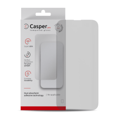 Casper Pro Härdat Glas för iPhone 14 Pro (Detaljhandelsförpackning) (Matt) röd