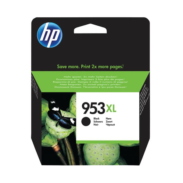 HP 953XL svart 2000 sidor bläck L0S70AE