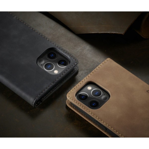 Läderfödral caseme 0013 för Samsung A53 5G  svart svart