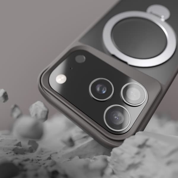 Etteri Matt Mag Ring skal för iPhone 17 Pro Max / 18 Pro Max grå