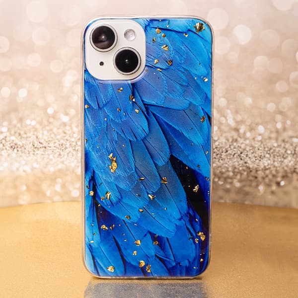 Gold Glam skal för iPhone 11 blå