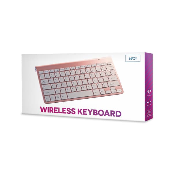 Setty trådlöst tangentbord roséguld
