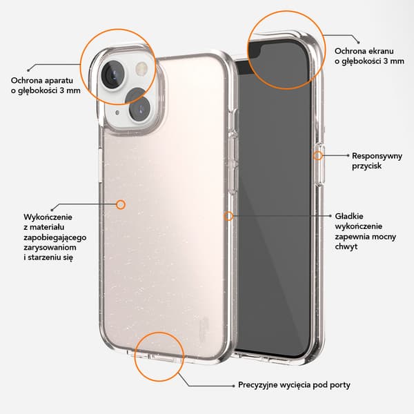Ugly Rubber Vogue-fodral för iPhone 15 Plus 6,7\" roséguld