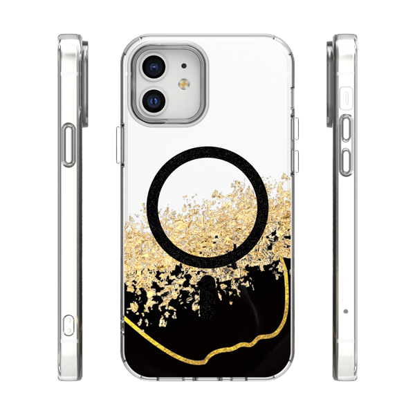 Epoxy Mag-fodral för iPhone 12 / 12 Pro 6,1\" svart