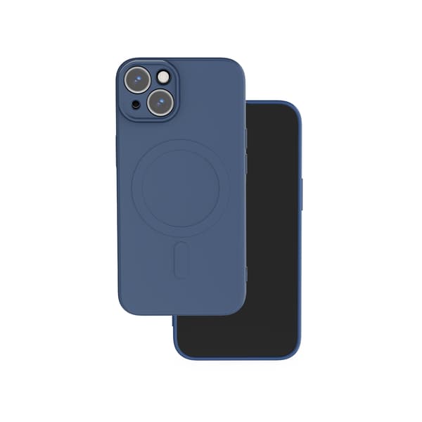 Simple Color Mag skal för iPhone 15 marinblå blå