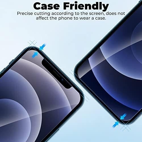 2-pack sekretessskärmskydd för iPhone 12/12 Pro transparent