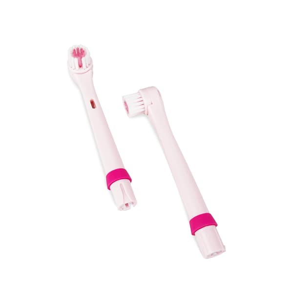 Set med 2 eltandborsthuvuden Psi Patrol Marshall - rosa rosa