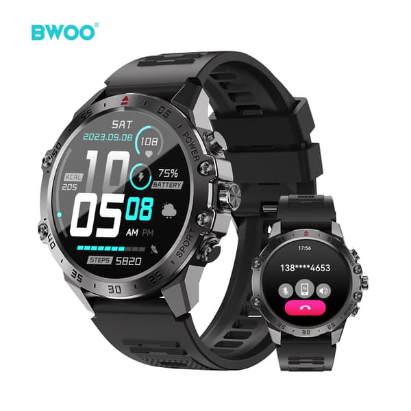BWOO smartwatch WA-08 1.43” AMOLED svart