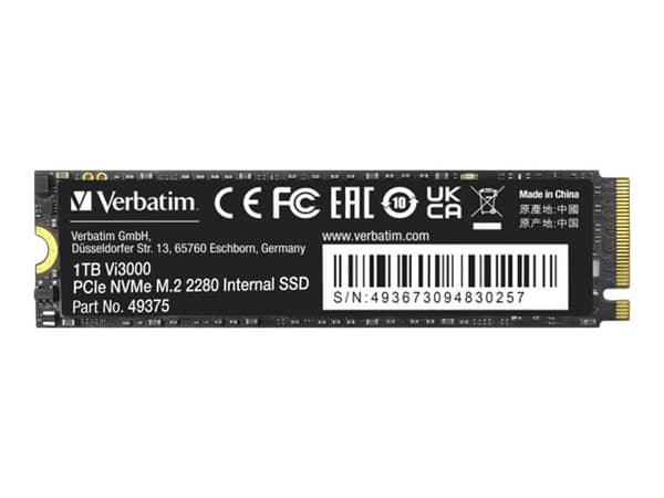 Verbatim SSD Vi3000 1TB M.2 PCI Express 3.0 x4