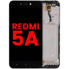 LCD-enhet med ram för Xiaomi Redmi 5A (Eftermarknad Plus) (Alla färger)