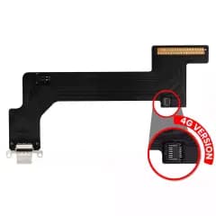 Laddningsport Flexkabel för iPad 10 (2022) (Cellular) (Aftermarket Plus) (Silver)