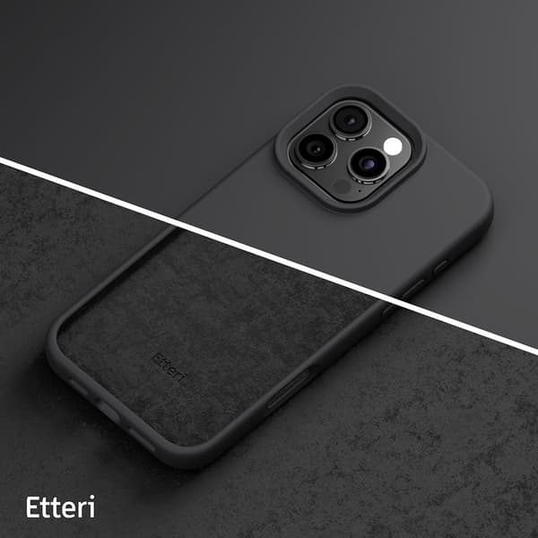 Etteri Silikonskal för iPhone 16 Pro Max svart svart