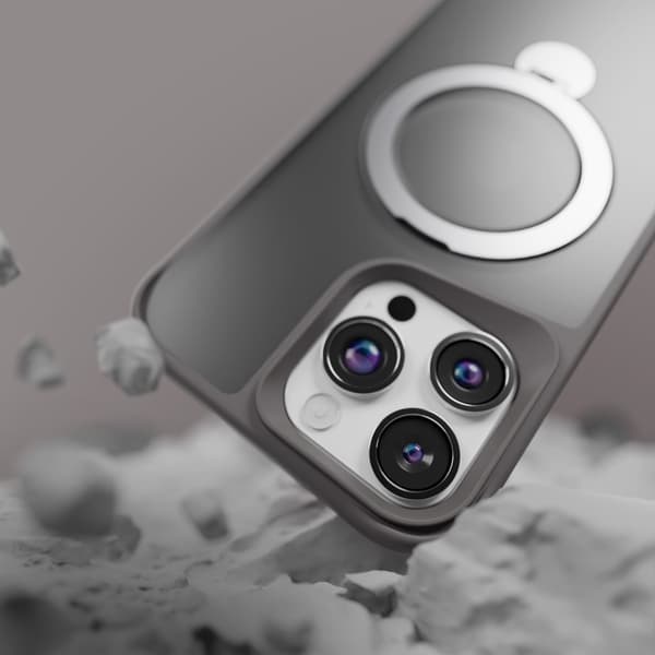 Etteri Matt Mag Ring skal för iPhone 17 Air grå