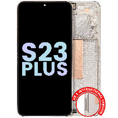 OLED Assembly With Frame For Samsung Galaxy S23 Plus 5G (US & International) (Service Pack) (Cream) vit