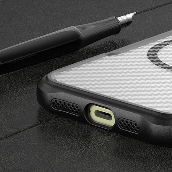 Defender Carbon Mag-skal för iPhone 14 Pro Max 6,7\" svart