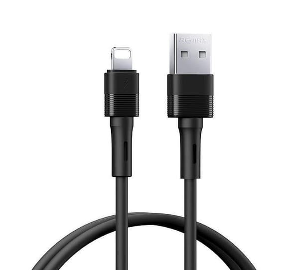 kabel REMAX LEYA SERIES RC-C093 2,4A USB / LIGHTNING svart svart