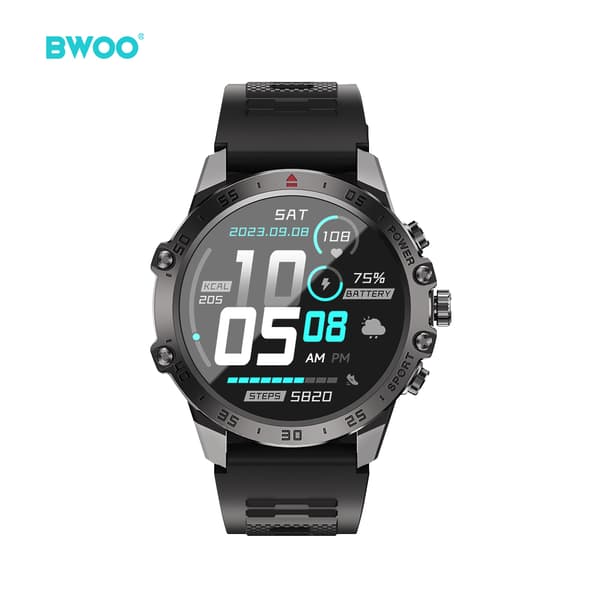 BWOO smartwatch WA-08 1.43” AMOLED svart