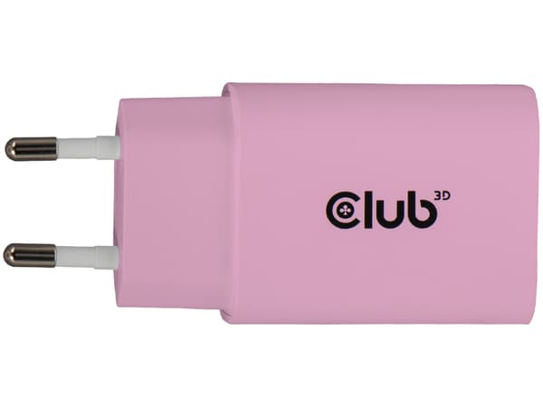 Club 3D CAC-3021 30Watt Strömforsyningsadapter Pink 2 st. rosa