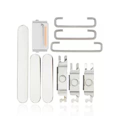 Hårda knappar (ström / volym / omkopplare) för iPhone 12 Pro / 12 Pro Max (silver) silver