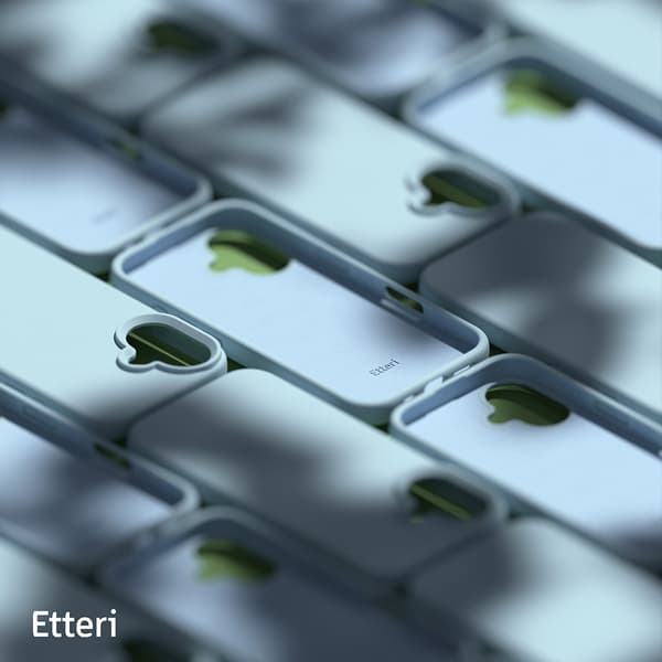 Etteri Silikonskal för iPhone 16 Plus ljusblå