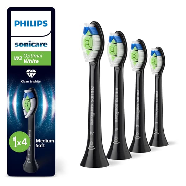 Philips Sonicare W HX6064 Optimal White Extra tandborsthuvud 4 svart
