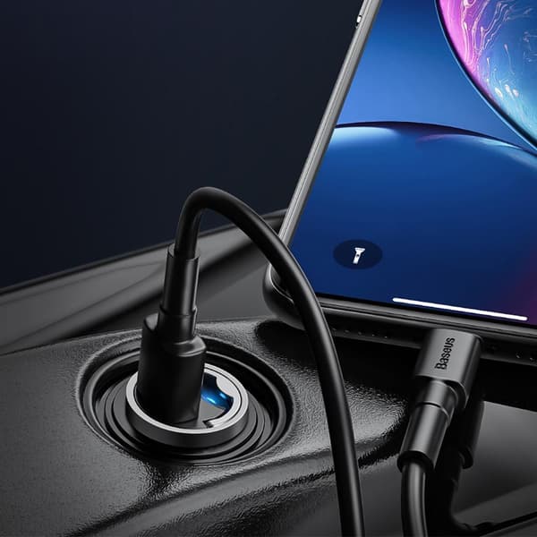 Baseus billaddare Tiny Star Mini QC 3.0 30W 1x USB grå
