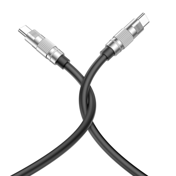 XO-kabel   USB-C - USB-C 1,2m 60W svart svart