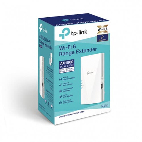 TP-Link RE500X V1 WiFi-räkkeviddeforlänger Ekstern