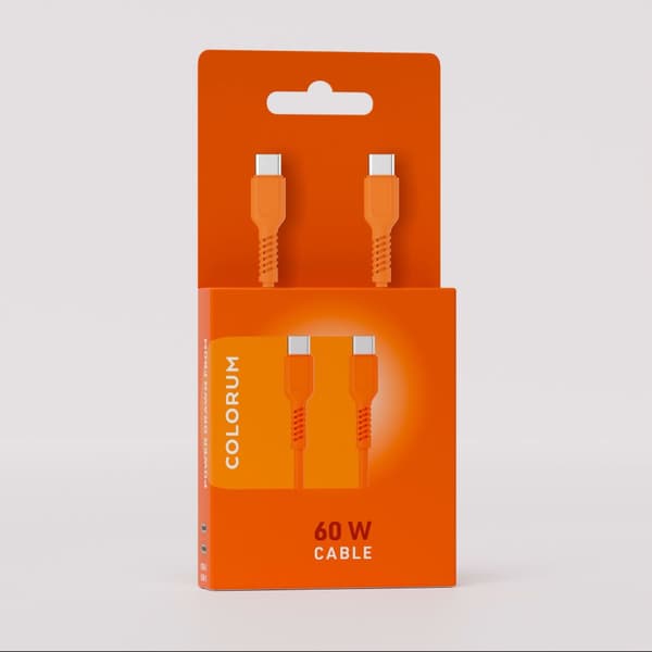 COLORUM-kabel USB-C - USB-C 1,8m 3A CK60-CC-10 xOrange