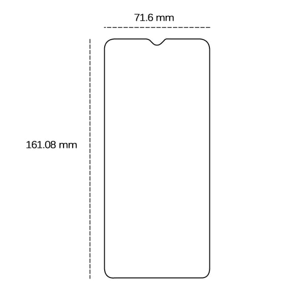 2-pack Tempered Glass Screen Protector for Samsung Galaxy A05s - 2.5D, Red, 9H Hardness, Oleophobic