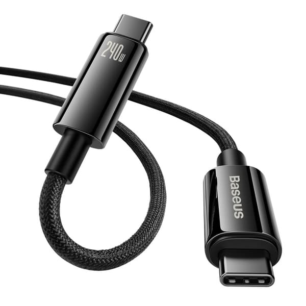 Baseus kabel Tungsten PD USB-C - USB-C 3,0m svart 240W svart