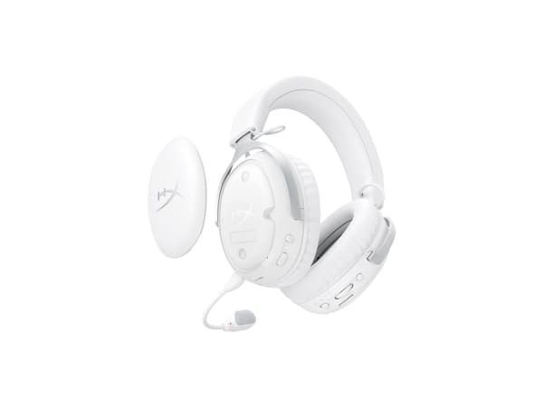 HyperX Cloud III S Wireless White Gaming trådlös hörlurar vit